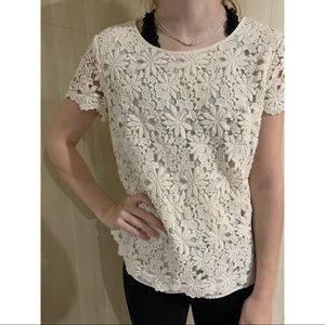 Floral lace blouse